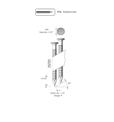 Chiodi ANK PAPER 40
