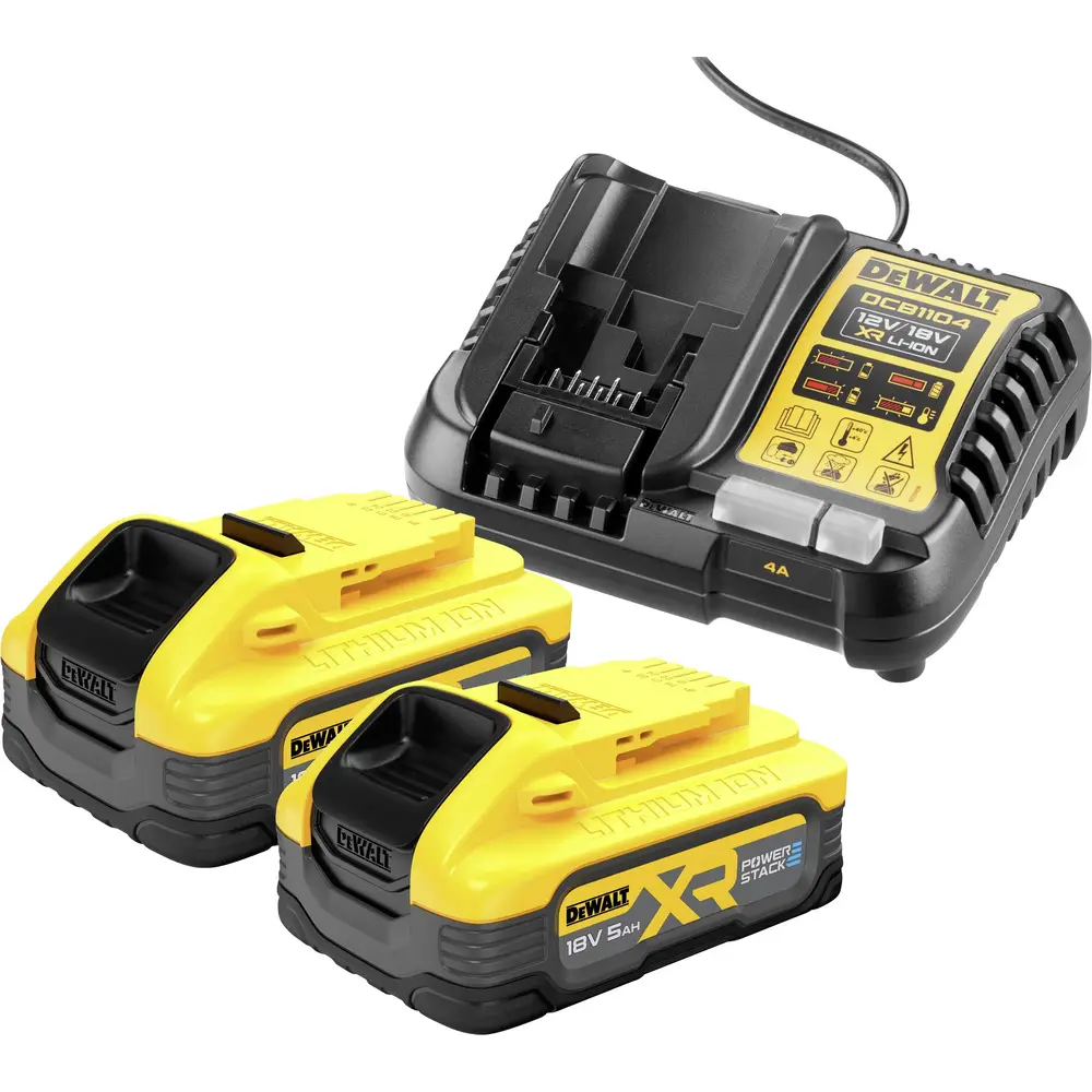 Batterie DEWALT DCB1104H2-QW (Kit Powerstack 5.0Ah)